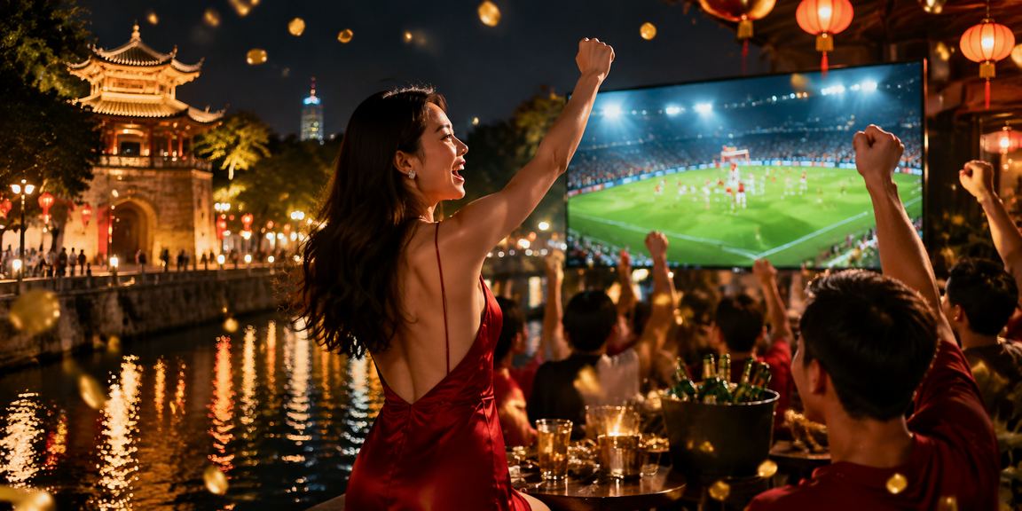 Người dùng tại Hà Nội theo dõi football betting trên điện thoại buổi tối