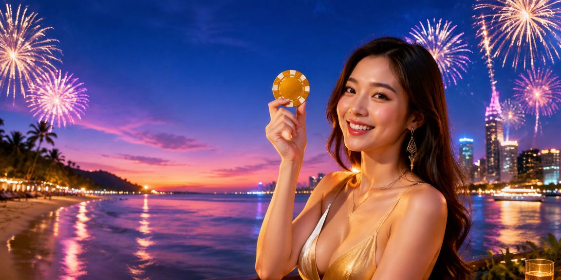 Bối cảnh Sài Gòn và bãi biển minh họa thao tác nạp tiền bằng VND